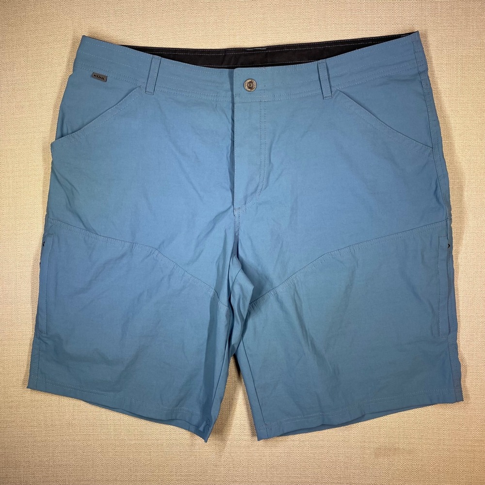 KUHL Mens Rengade Shorts Hiking Outdoor Stretch Coastal Blue Size 40